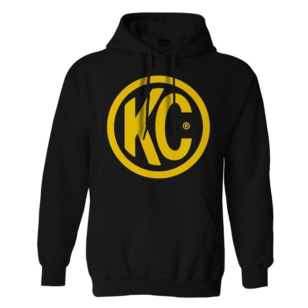 KC Hilites Pullover Hoodie Sweatshirt Black & Yellow Mens Medium NEW